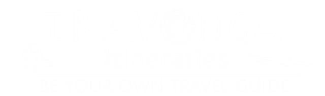 Travonga.com Travel Itineraries and Attraction Guides - Logo and Site Banner Inverted for Mobile